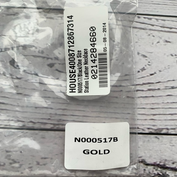 🌟Host Pick!🌟 HOUSE OF HARLOW Black Leather Station Necklace - Picture 4 of 4